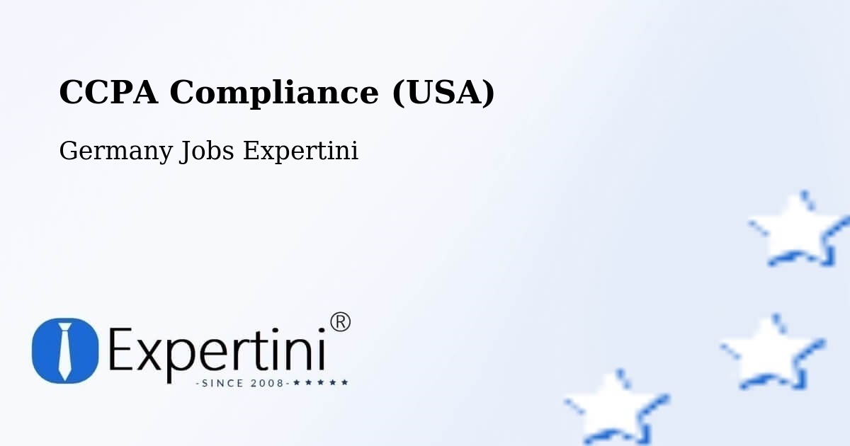 CCPA Privacy Rights & Compliance Notice – Hillscheid - Germany Jobs Expertini